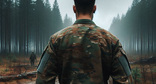 Военный на СВО. Иллюстрация создана «Кавказским узлом» с помощью ИИ в программе Copilot