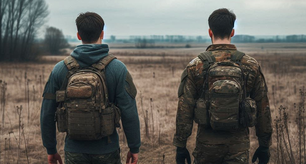 Военнослужащие. Иллюстрация создана «Кавказским узлом» с помощью ИИ в программе Copilot