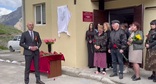 Открытие мемориальной доски. Кадр видео из телеграм-канала Избирательной комиссии РСО-Алания https://t.me/ikrso15/10656